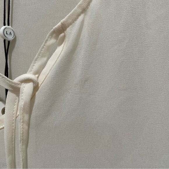 After Market Sheer Bell Sleeve Top Cream White Size XS - Picture 6 of 7